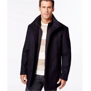 Boss Hugo Boss Men’s Coxtan Wool Cashmere Blend Black Button Front Jacket- 40R